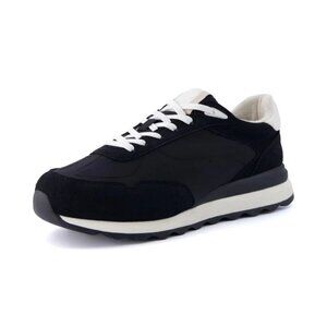 CUSHIONAIRE Men's Crest lace up Sneaker with +Comfort Foam